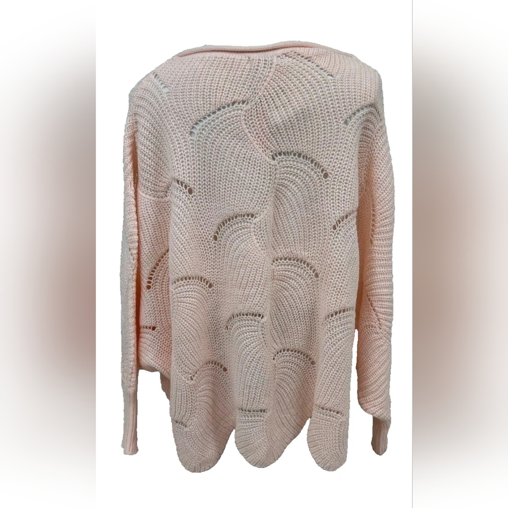 NEW C+D+M Pink Sugar Lips Knit Cardigan Sweater Size M NWT Deshire Boutique - Picture 3 of 7